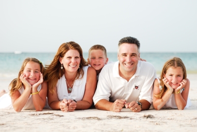 Family on the Beach